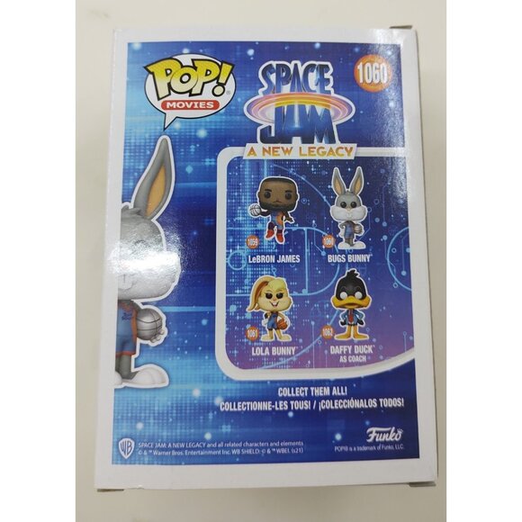 Funko Pop! Movies Space Jam A New Legacy Bugs Bunny #1060 Vinyl Figure - Picture 3 of 7